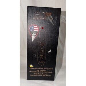 GLO24K Triple Action Eye Care Therapy Wand *LED *Vibration *Temperature Control